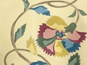 アンティーク　塩瀬　花模様名古屋帯